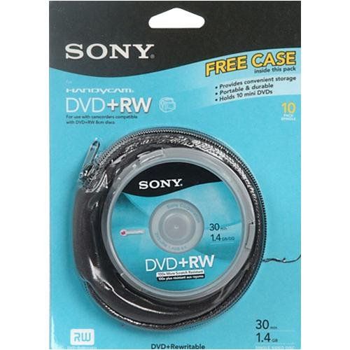 Disc DVD+RW 1.4GB 8CM 10/pk Spindle Skin Pack