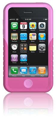 Tuffwrap Case for iPhone 3G 2-Tone Pink/Pink
