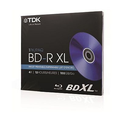 Disc Blu-ray BD-R XLTriple Layer100gb 4x WHT IJ Printable Jewel Case