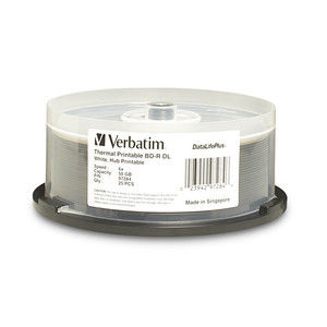 Disc Blu-ray 6X DL 50GB DataLife +TAA White Hub Thermal Printable 25pk Spindle