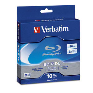 Disc Blu-ray Dual Layer 50GB 6X Branded 10pk Spindle TAA