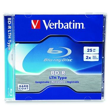 Disc Blu-ray Single Layer 25GBTAA 2X LTH Type Branded Jewel Case