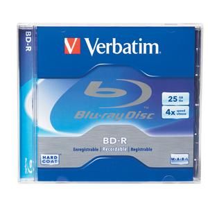 Disc Blu-ray Single Layer 25GB Write Once 4X Branded Jewel Case