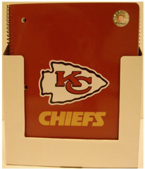 Kansas City Chiefs 60 page Notebook Display Case Pack 48