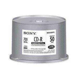 Disc CD-R 80  min 48X IJ printable 50/pk Spindle