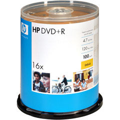 Disc DVD+R 4.7GB for General use16X WHT IJ Hub Printable