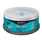 Disc DVD+RW 4.7GB 4x 25/pk Spindle