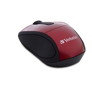 Mouse Wireless Travel Mini Red