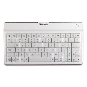 Keyboard Wireless Mobile Bluetooth Ultra Slim White