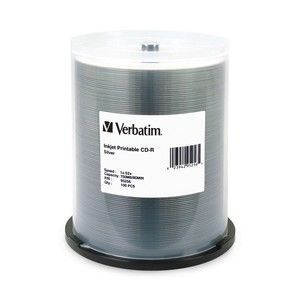 Disc CD-R 80 min Silver InkJet Printable 100/spindle