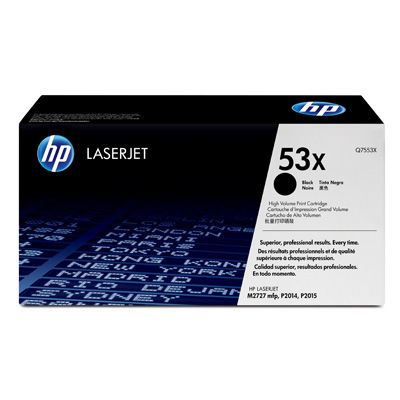 Laser Toner53X Cartridge Black  Laserjet P2015 7K Hi Yield