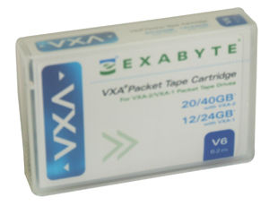 Tape Ctdg VXA 8mm 62m 12/24GB V6 drive