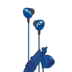 In-ear Stereo Earphone with Volume Control - Blue