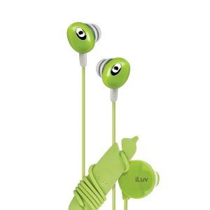 In-ear Stereo Earphone with Volume Control - Green