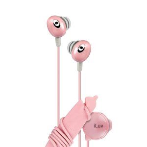In-ear Stereo Earphone with Volume Control - Pink