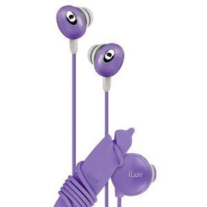 In-ear Stereo Earphone w/Volume Control - Purple
