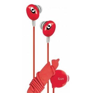 In-ear Stereo Earphone with Volume Control - Red
