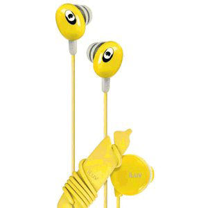 In-ear Stereo Earphone w/Volume Control - Yellow
