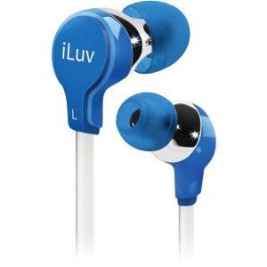 Ergonomic and Comfort Flat-wire Earphones - Blue