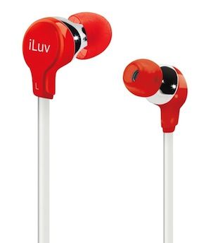 Ergonomic and Comfort Flat-wire Earphones - Red