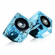 Ice Crystal Compact Speakers - Blue