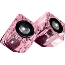 Ice Crystal Compact Speakers - Pink