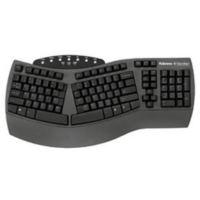 KeyboardAntimicrobial Split Design-Black