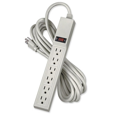 POWER STRIP - 6 OUTLET Platinum