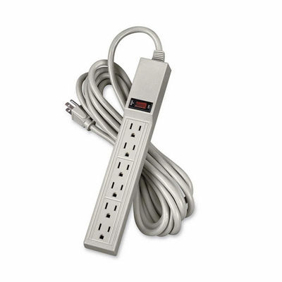 SURGE PROTECTION 6 OUTLET STRIP W/15FT CORD