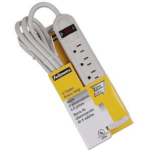 Power Strip 6-Outlet 90 degree Outlets