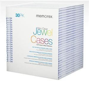 Storage Case CD Clear Slim Jewel 30/pk