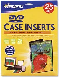 Inserts DVD Storage Case 25/pk
