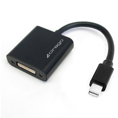 Adapter Mini DisplayPort to DVI Black