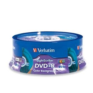 Disc DVD+R 4.7GB 8X LightScribe Color 25pk/spindle TAA