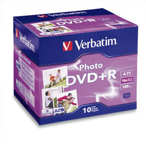 Disc DVD+R 4.7GB 16X Photo Grade 10pk J/C Box TAA