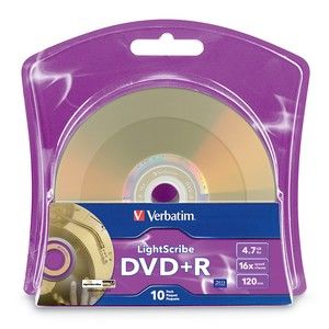 Disc DVD+R 4.7GB Gold LightScribe 10/Blister TAA