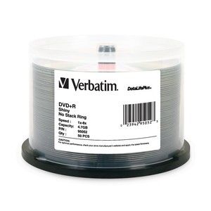 Disc DVD+R 4.7GB 8X Shiny Silver  Hub Logo 50/pk Spindle TAA