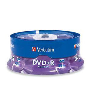 Disc DVD+R 4.7GB 16X Branded Surface 25/pk Spindle TAA