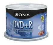 Disc DVD+R 4.7GB for General use 16X 50/pk Spindle