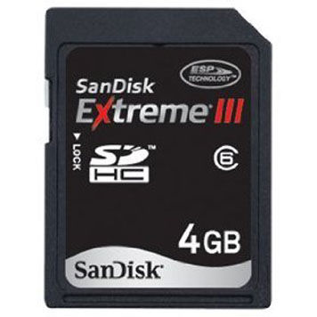 Card SDHC 4GB Class 6 Extreme 20MB/Sec Replacement SDSDXS-008G-A46