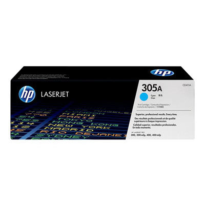 Laser Toner 305A LaserJet 300/400 MFP 2600 Yield Cyan