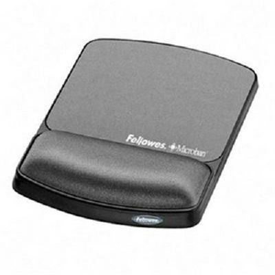 Fellowes Gel wrist/mousepad w/ microban- Black