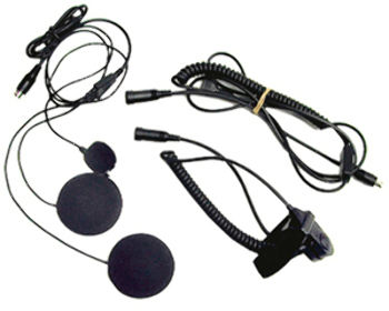 Closed Face Helmet Headset Kit w/boom mi