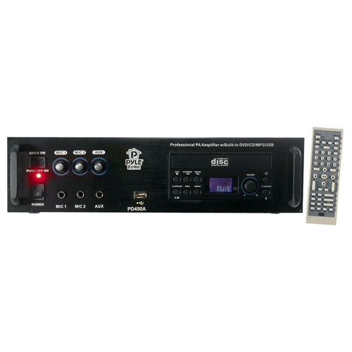 Pyle Professional PA Amplifier w/Bulit In DVD/CD/MP3/USB/70V Output