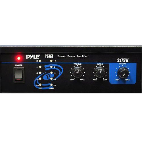 Pyle PCA3 Mini 2x75W Stereo Power Amplifier
