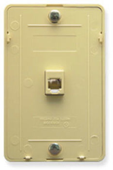 Wall Plate IDC 6P6C IVORY