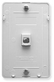 Wall Plate IDC 6P6C - White