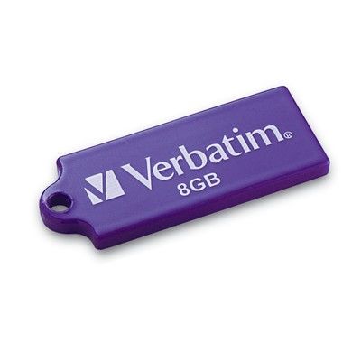 Flash Drive USB 2.0 8GB Micro Tuff n Tiny Purple