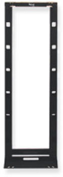 CABLE MANAGEMENT RACK, HYBRID, BLACK, 7'
