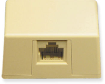 SURFACE MOUNT JACK 8P8C IVORY